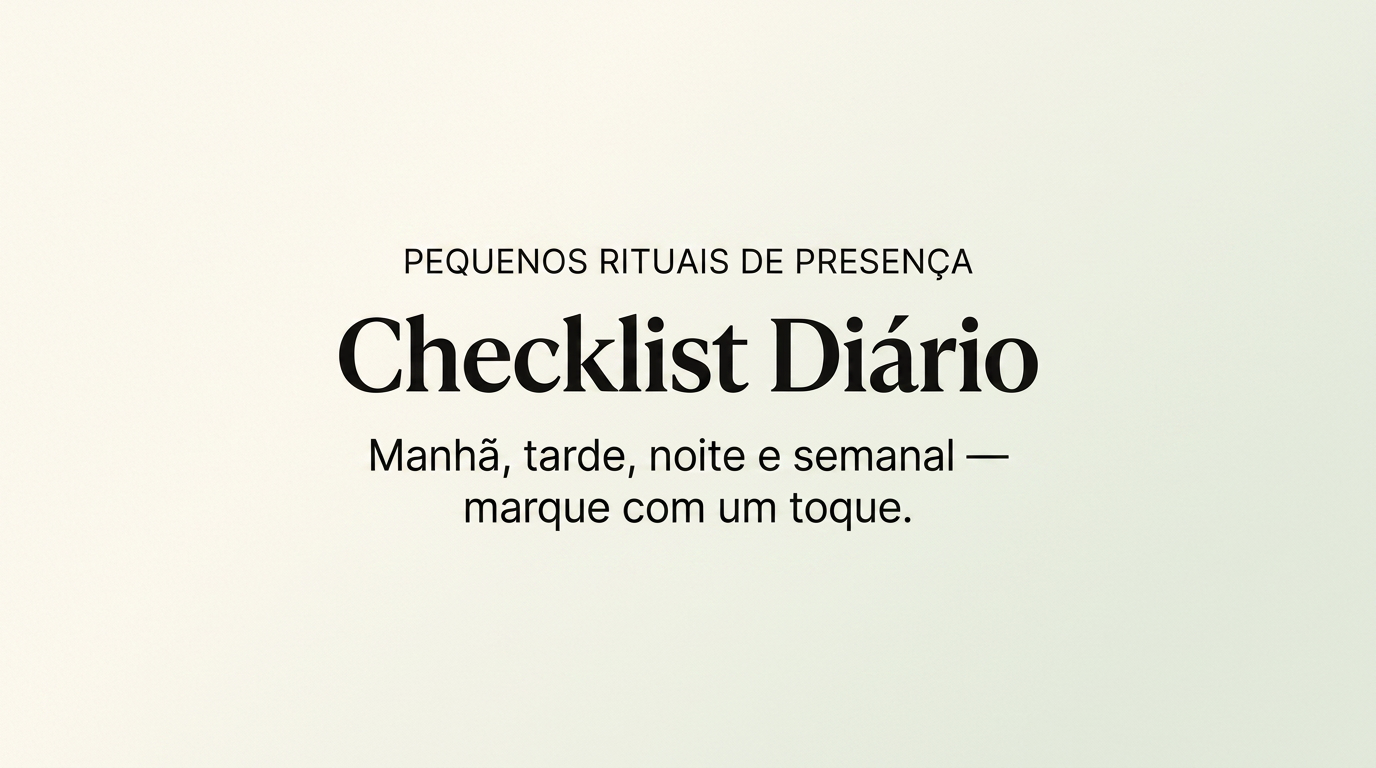 Capa de Checklist Diário