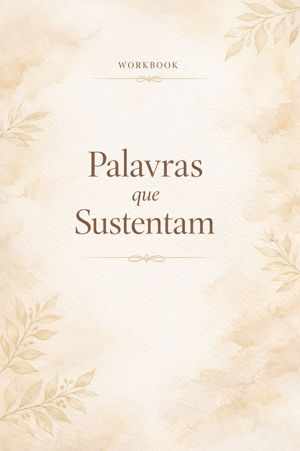 Capa de Palavras que me Sustentam