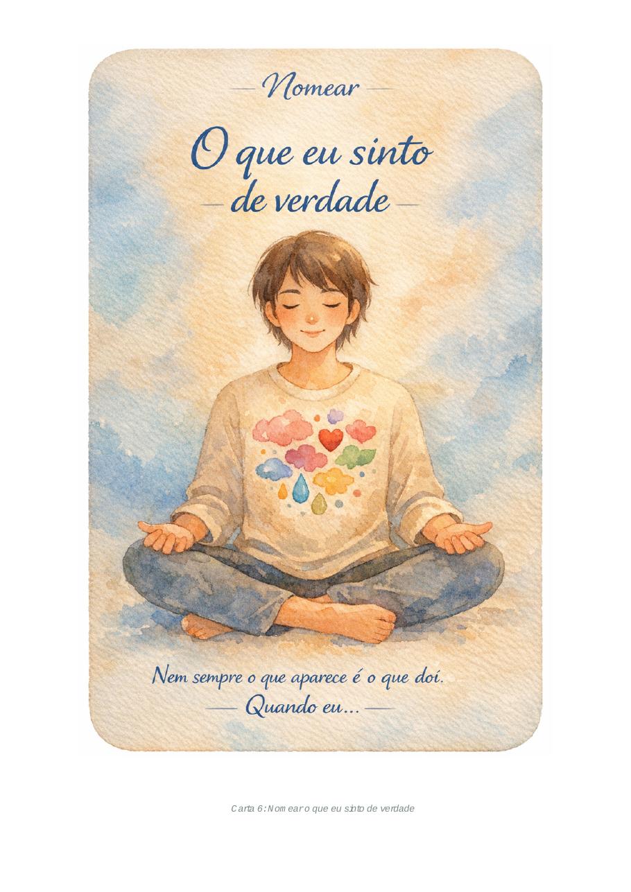 O que eu sinto de verdade